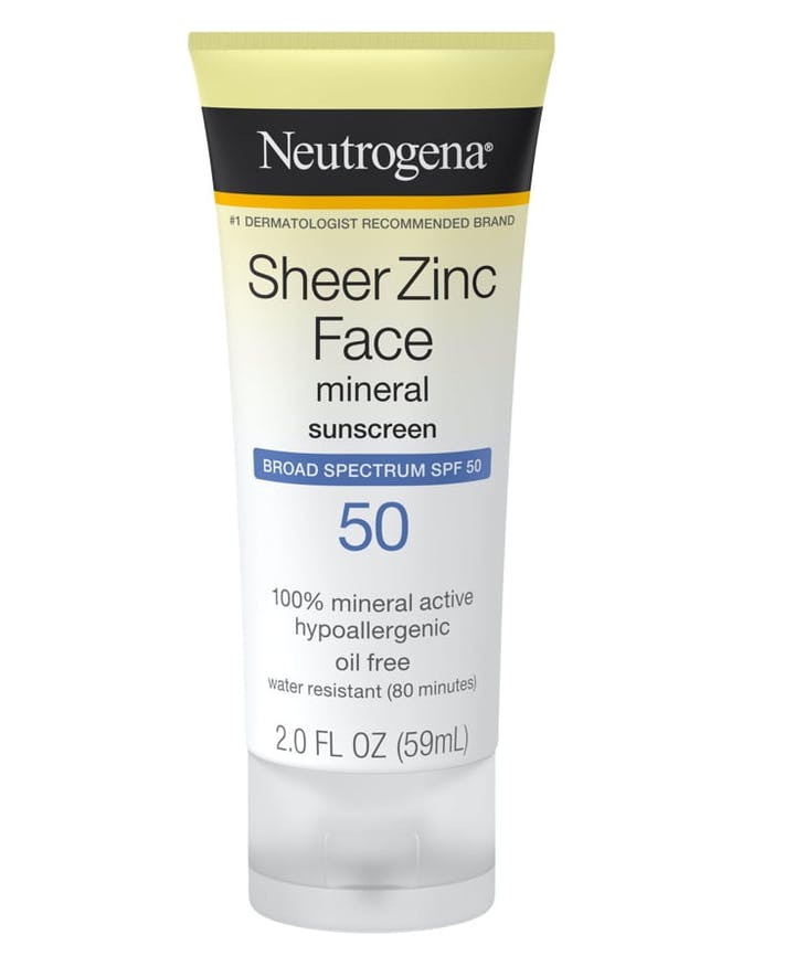 Neutrogena Sheer Zinc Dry-Touch Spf50 Face - 2oz/3pk
