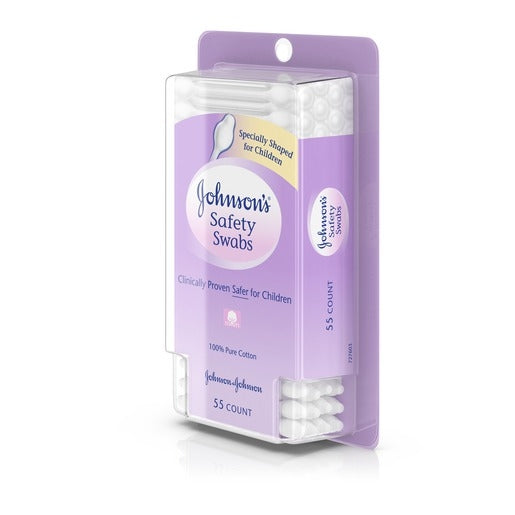 Johnson's Swabs Pure Cotton Safety Swabs - 55ct/6pk