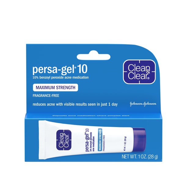 Clean & Clear Acne Treatments persa-Gel 10 Maximum Strength - 1oz/24pk