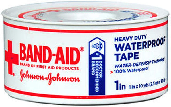 Band-Aid Brand Of First Aid Products Water Block (Johnson & Johnson Red Cross)Tape 1" X 10 Yds. - 1 Roll/6pk
