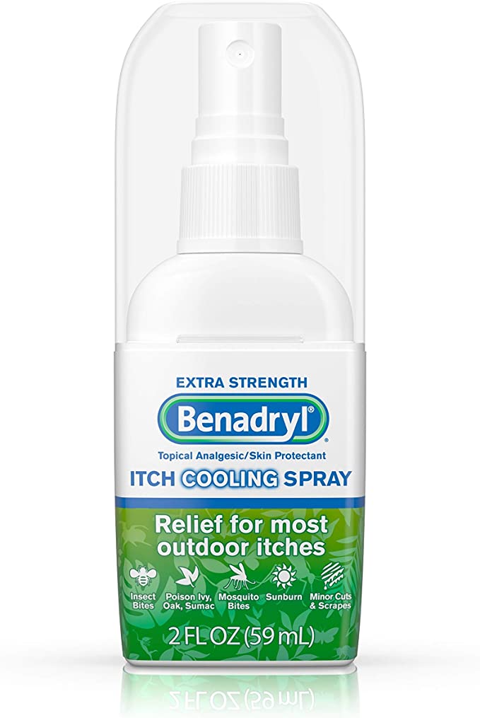 Benadryl Allergy Extra Strength Topical Analgesic/Skin Protect ant-itch Cooling Spray (59 Ml) - 2oz/3pk