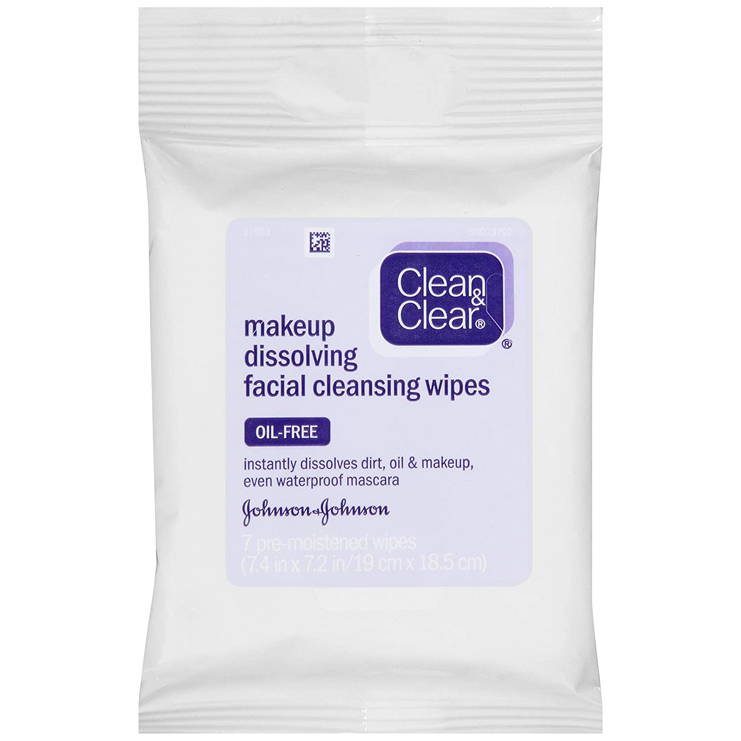 Clean & Clear Cleansers Makeup Dissolving Facial Cleansing Wipes Oil-Free - 25ct/12pk