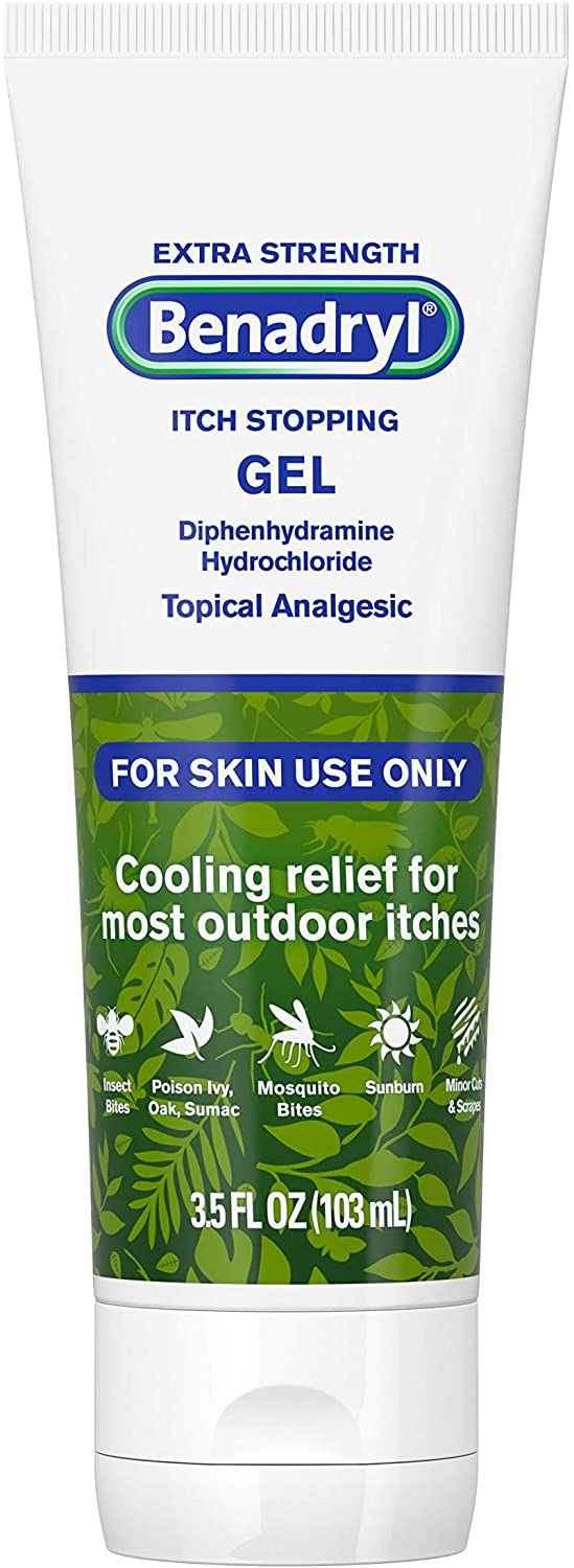 Benadryl Allergy Extra Strength Topical Analgesic/Skin Protect ant-itch Stopping Gel (103 Ml) - 3.5oz/6pk