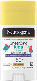 Neutrogena Sheer Zinc Kids Spf50+ Stick - 1.5oz/12pk