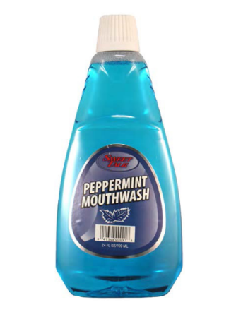 Sweet Talk Mouthwash Peppermint (blue) - 24oz/12pk