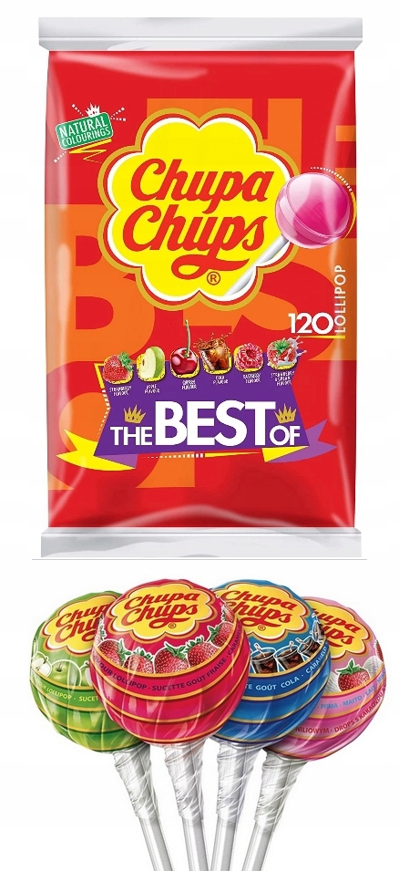 Chupa Chups Bag 120pcs/3.17lb/6pk