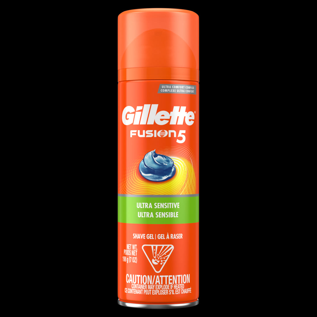 Gillette Fusion Ultra Sensitive Shave Gel for Men with Aloe Vera - 7oz/6pk