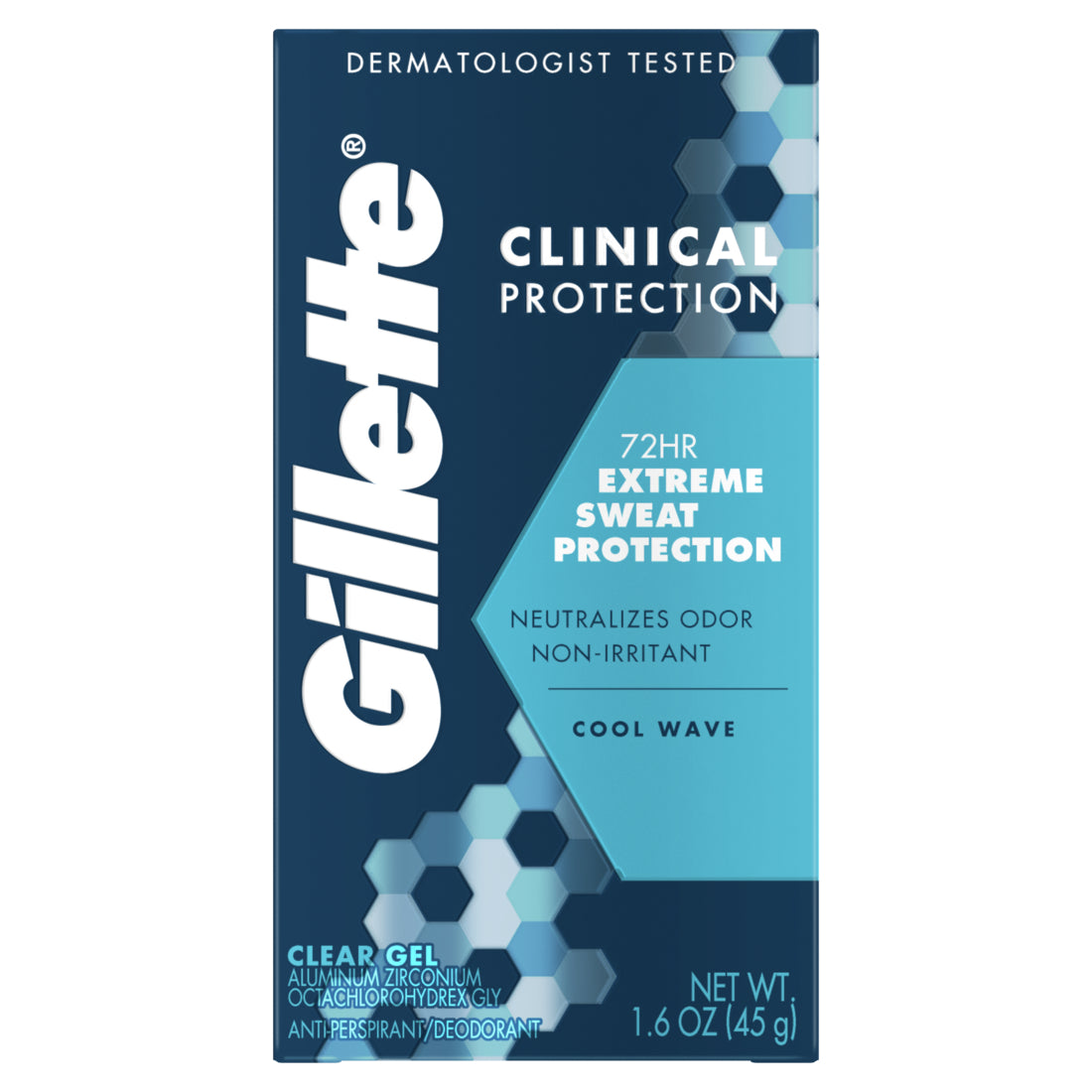 Gillette Antiperspirant Deodorant for Men 72 Hr. Sweat Protection - 1.6oz/12pk