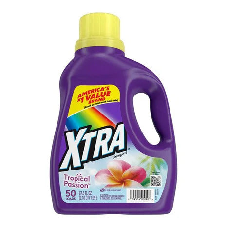 Xtra Liquid Laundry Detergent Tropical Passion - 67.5oz/6pk