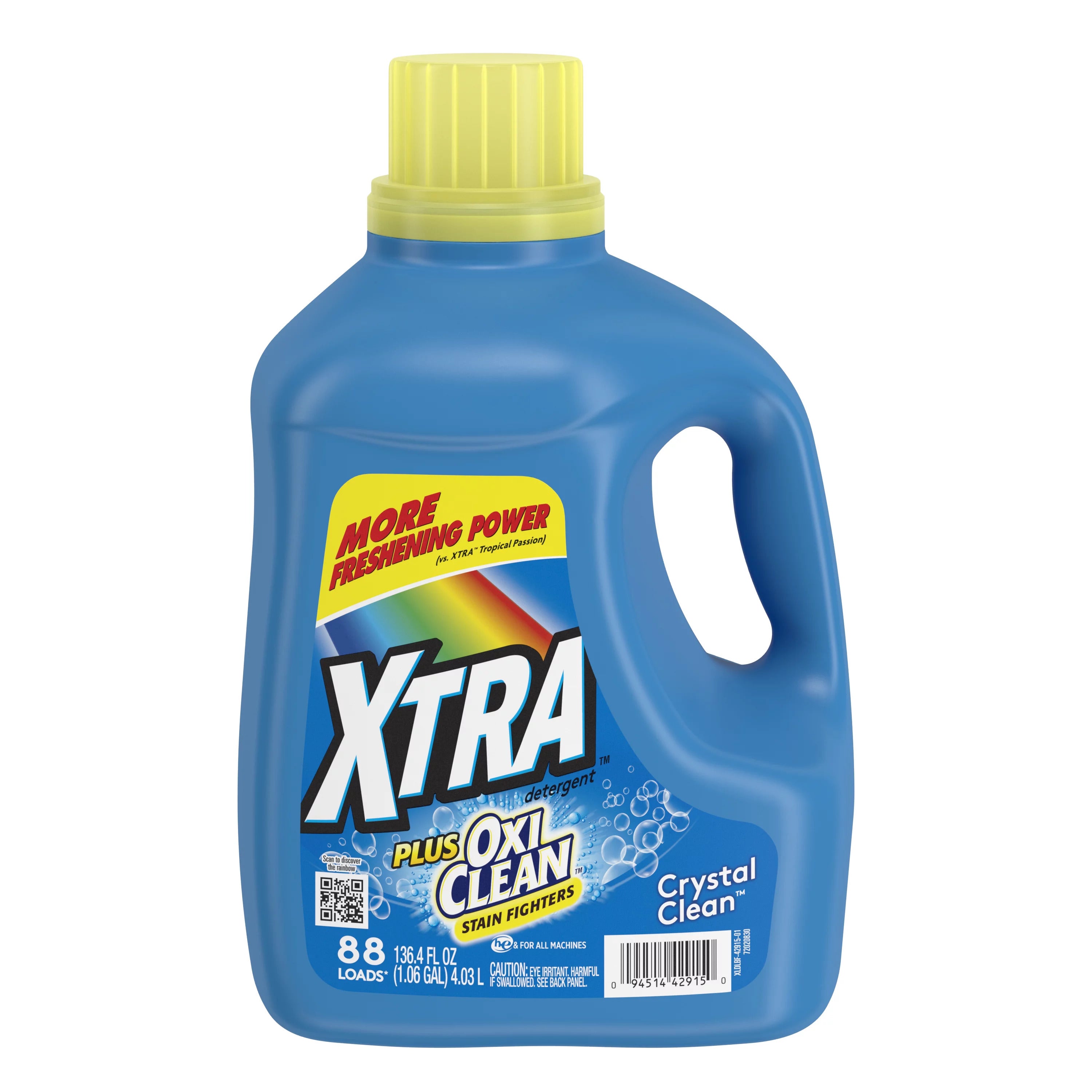 Xtra Liquid Laundry Detergent with Oxi - 136.4oz/4pk