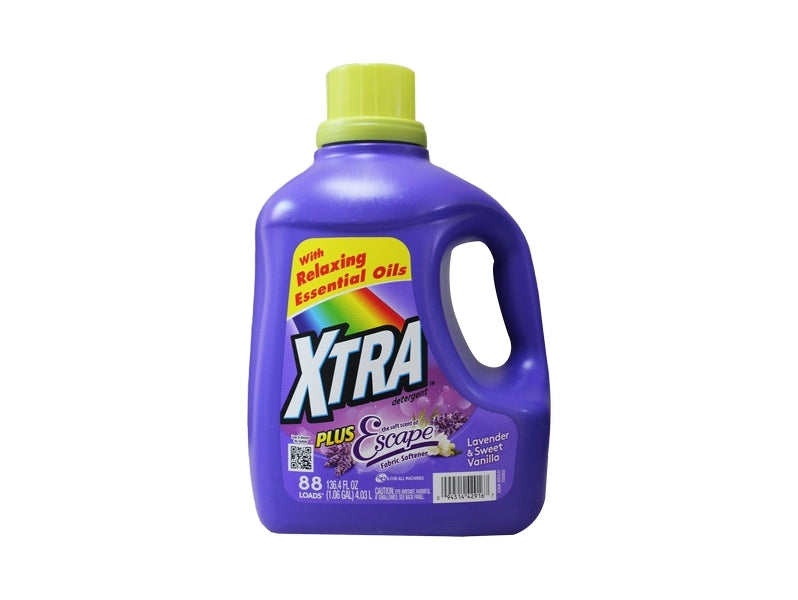 Xtra Liquid Laundry Detergent Plus Scent of Escape - 136.4oz/4pk