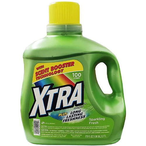 Xtra Liquid Laundry Detergent Plus Scent Booster - 4/136.4oz/4pk