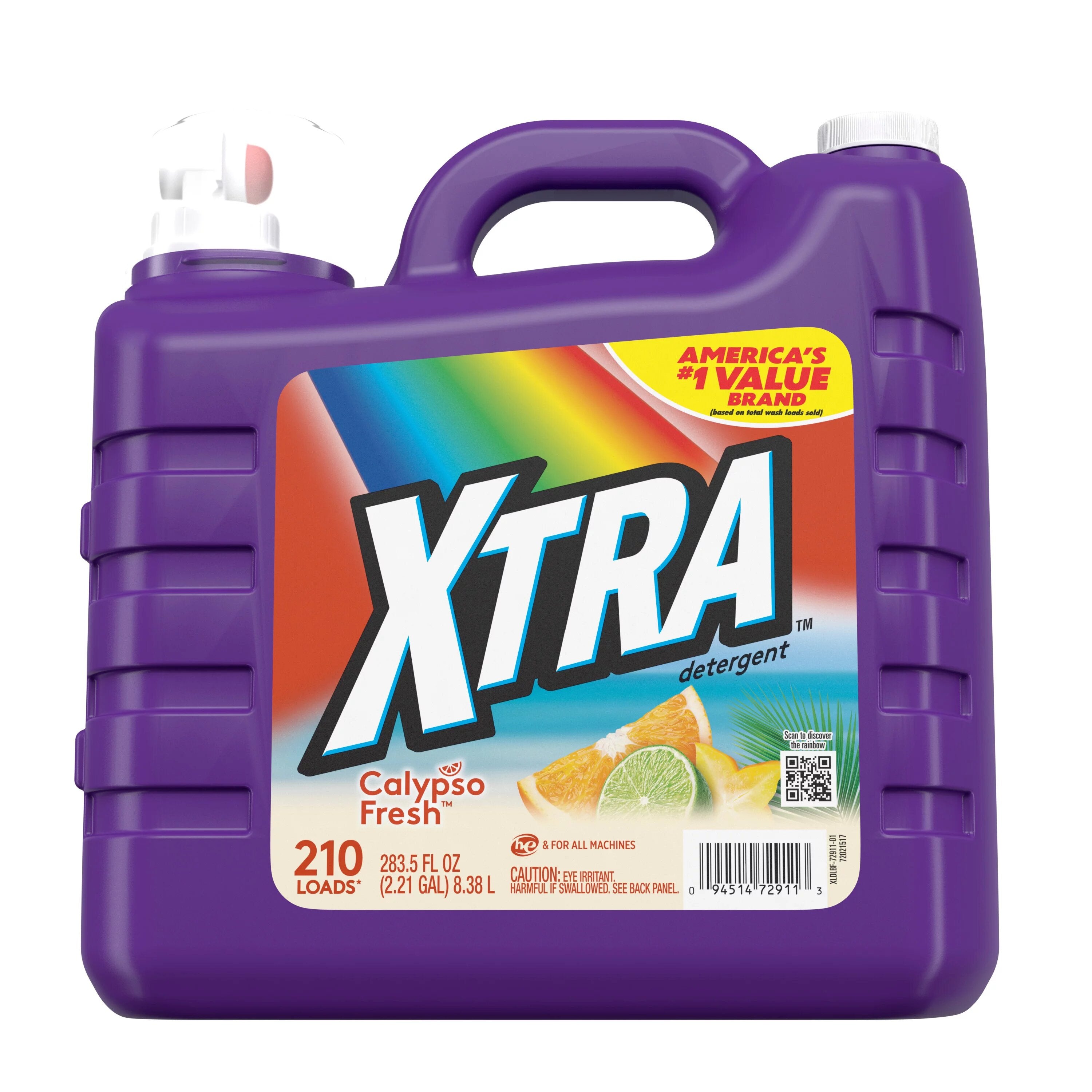 Xtra Liquid Laundry Detergent Calypso Fresh - 283.5oz/2pk