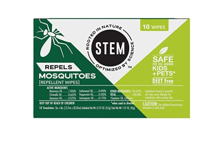 Stem Mosquito Repellent Wipes - 10 ct/8pk