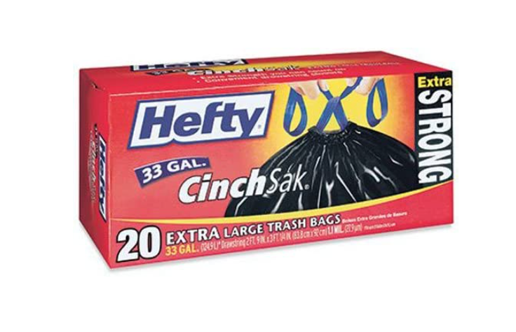 Hefty Strong 33G XL TCL Draw String 105 - 20ct /6pk