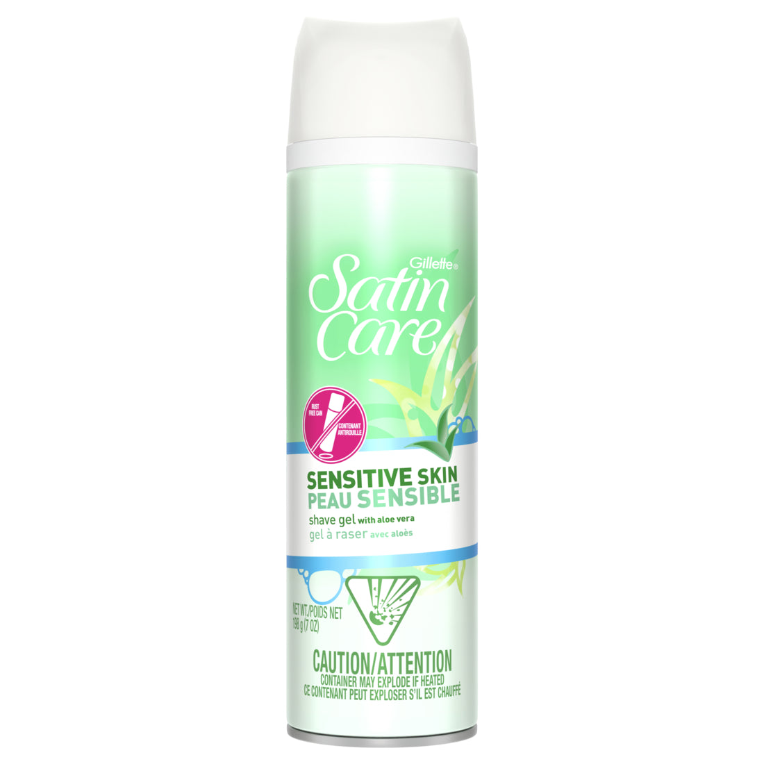 Gillette Satin Care Sensitive Skin Shave Gel for Women - 7oz/12pk