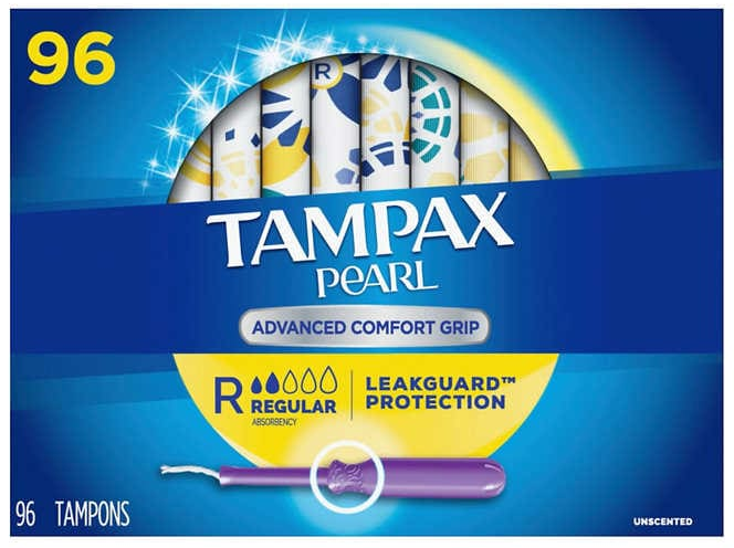 Tampax Pearl Regular - 96ct /1pk