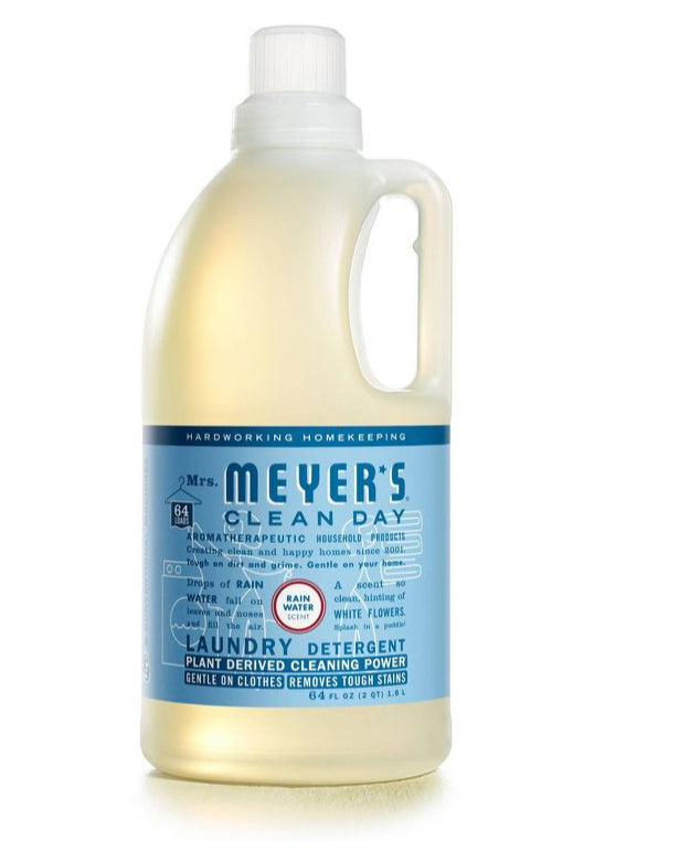 Mrs Meyer's Liquid Laundry Detergent 2x Concentrate Rainwater - 64 oz/6pk