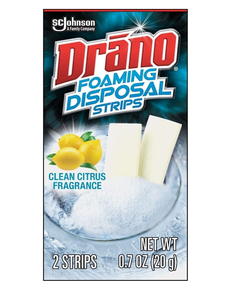 Drano Foaming Disposal Strips - 2ct/10pk