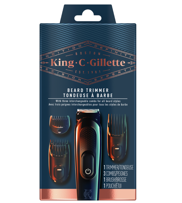 King C. Gillette Cordless Men’s Beard Trimmer Shave Kit - 1ct/3pk