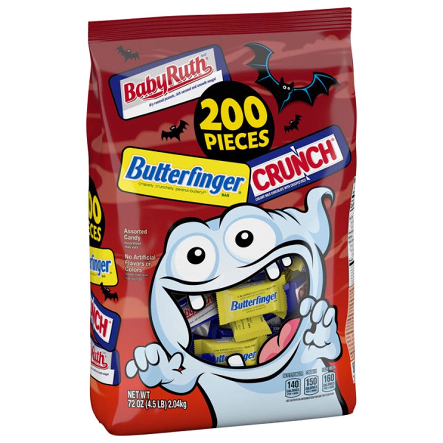 Butterfinger Baby Ruth and Crunch Assorted Bag - 200ct/1pk