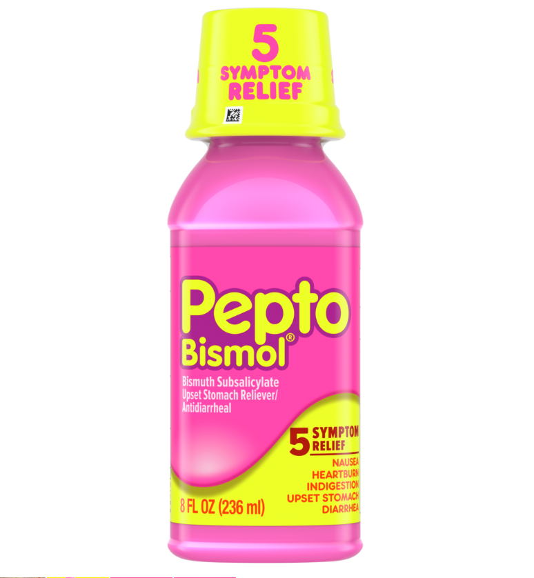 Pepto Bismol Liquid 5 Symptoms Fast Relief Original Flavor - 8oz/12pk