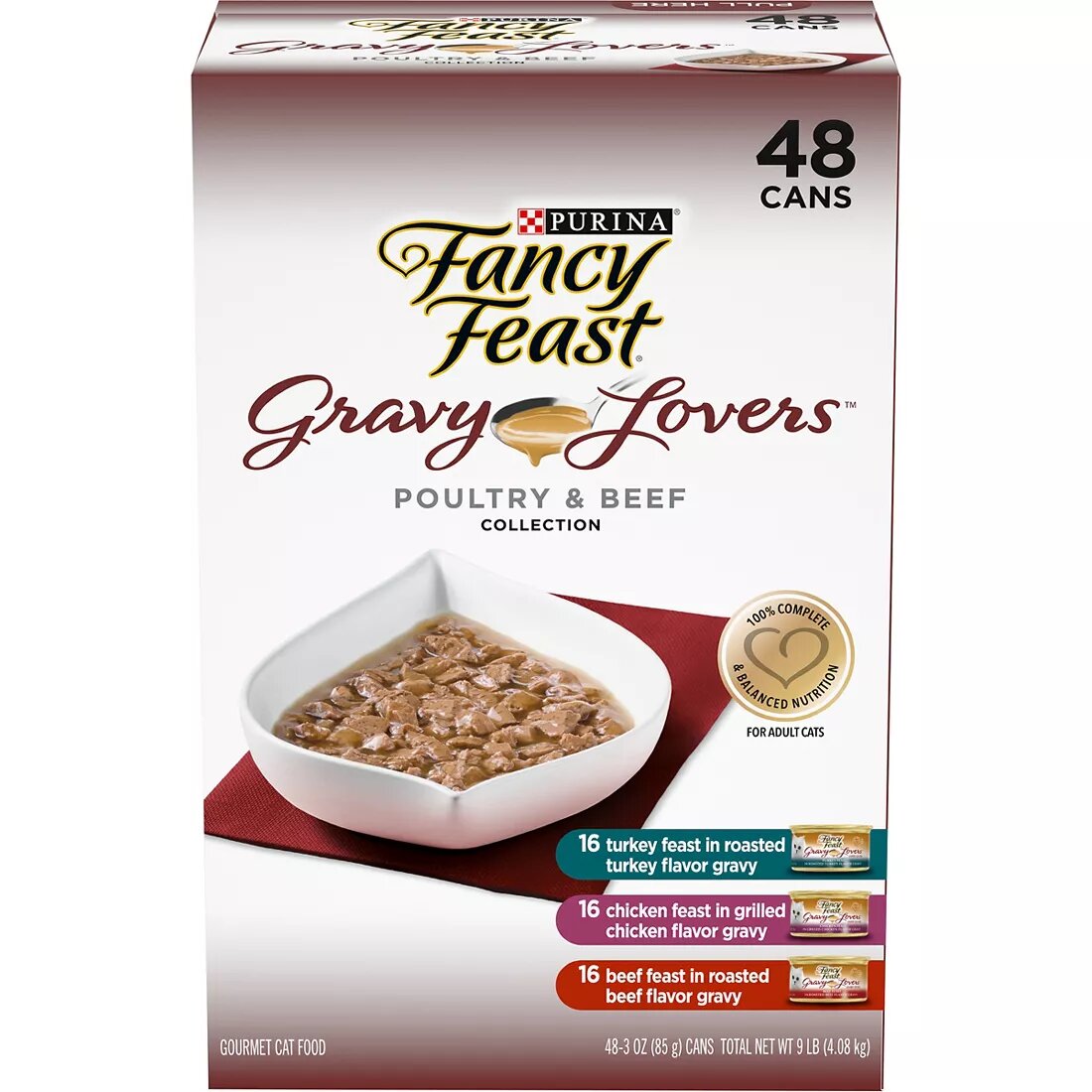 Purina Fancy Feast Gravy Lovers Poultry & Beef - 48ct/1pk
