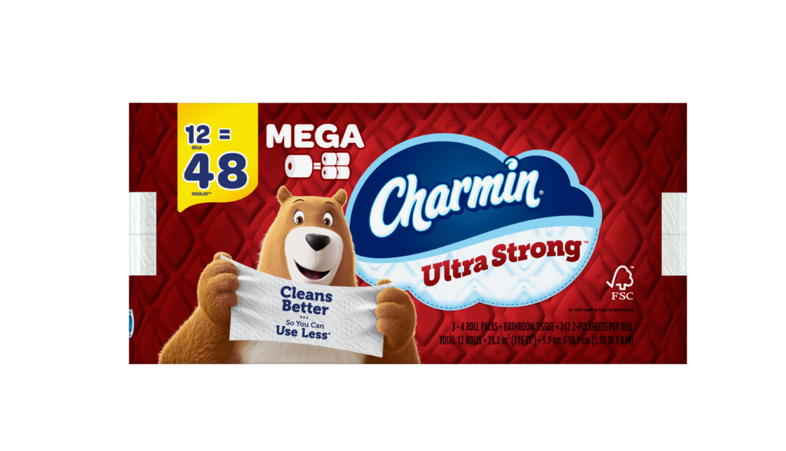 Charmin Ultra Strong Toilet Paper 242 Sheets Per Roll  12ct/1pk