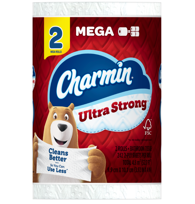 Charmin Ultra Strong Toilet Paper 242 Sheets Per Roll - 2ct/12pk