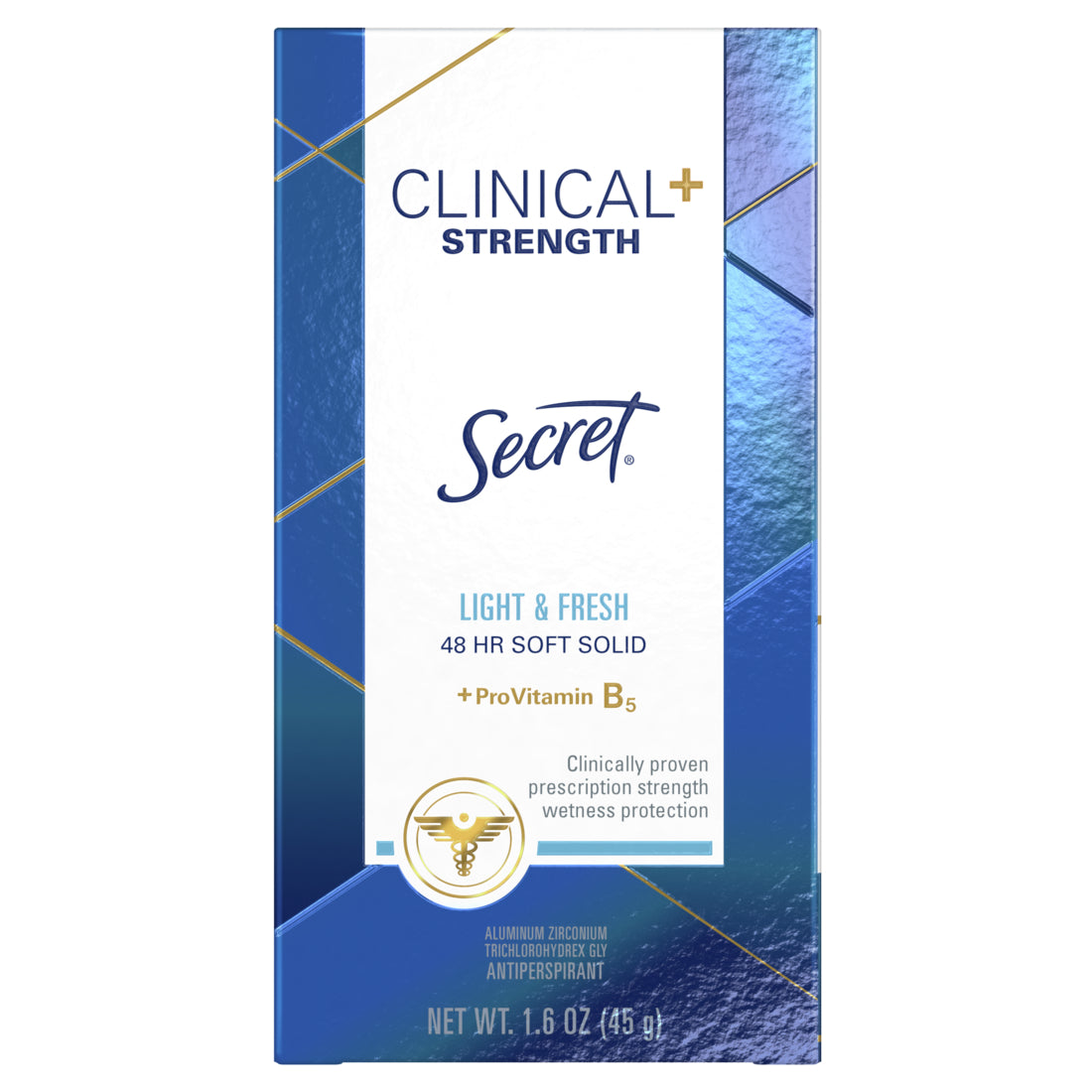 Secret Clinical Strength Soft Solid Antiperspirant and Deodorant Light & Fresh - 1.6oz/12pk