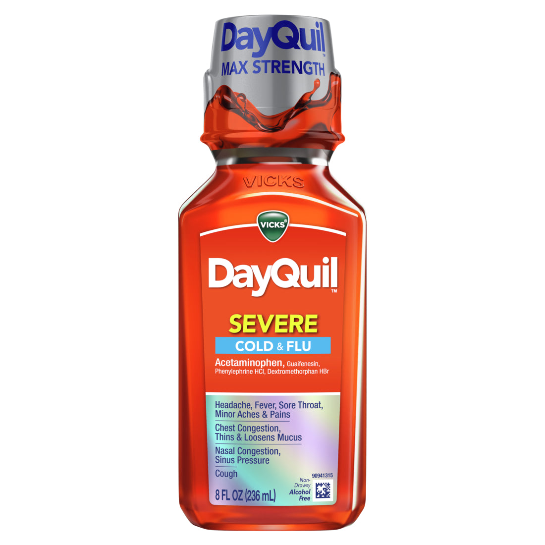 Vicks DayQuil SEVERE Cold and Flu Medicine - 8oz/12pk