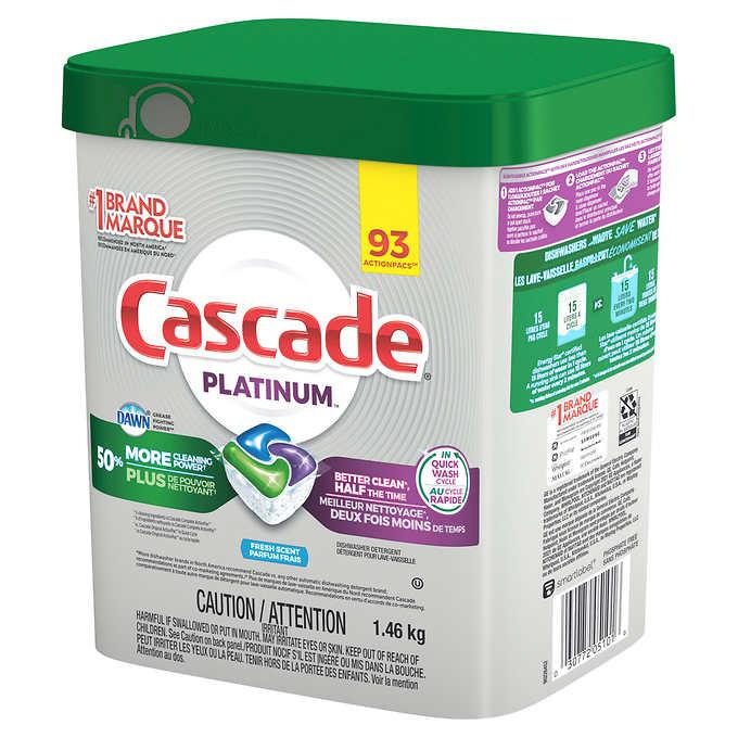 Cascade Platinum Action Pacs 16x Power Fresh Scent - 93ct/1pk