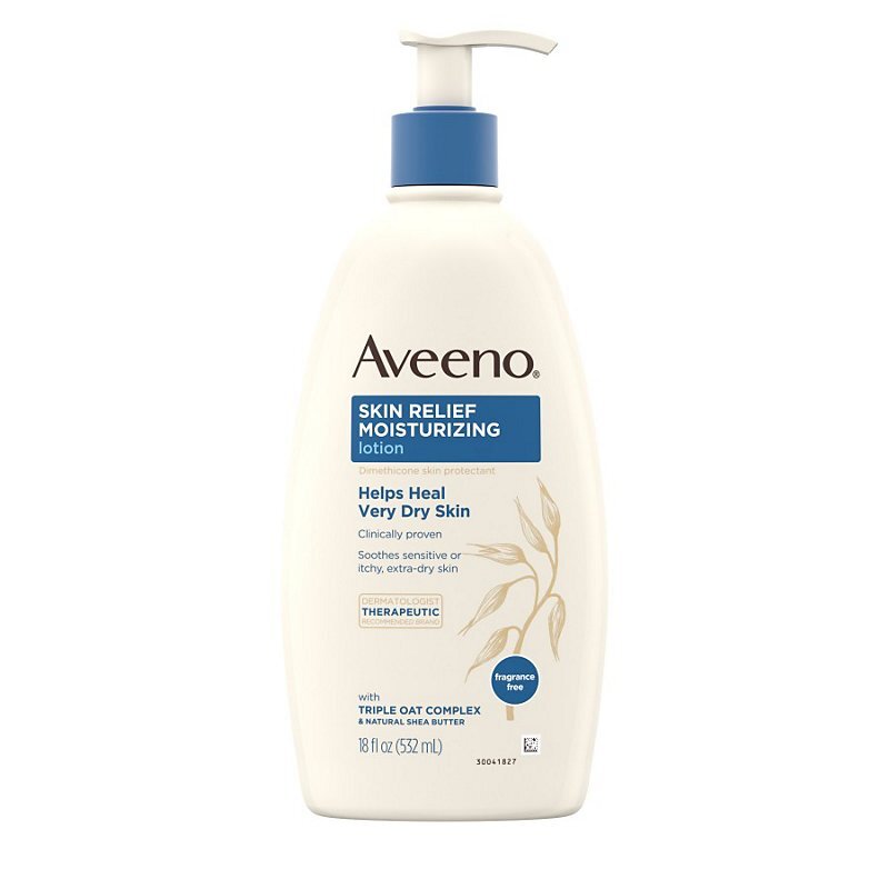 AVEENO Skin Relief Moisturizing Lotion for Very Dry Skin Fragrance Free - 18oz/12pk
