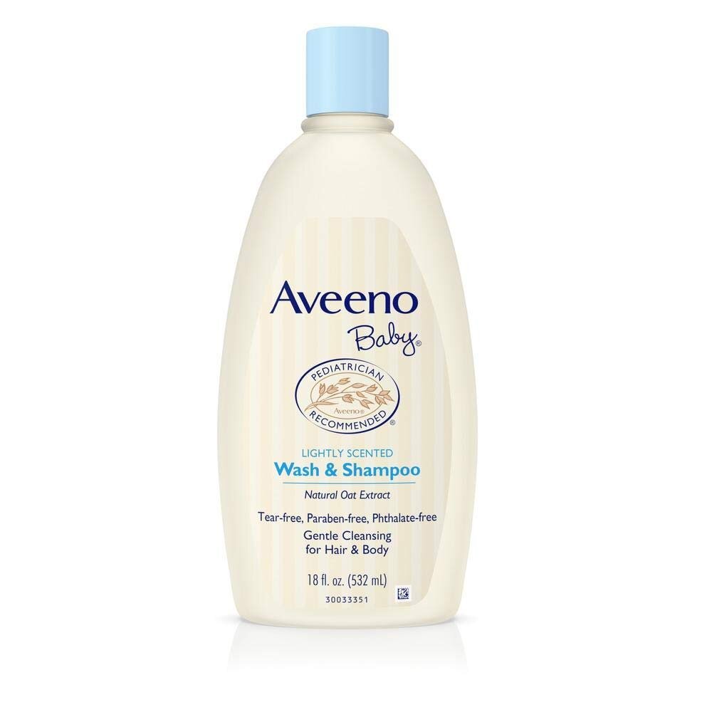 AVEENO Lightly Scented Baby Wash & Shampoo - 18oz/3pk