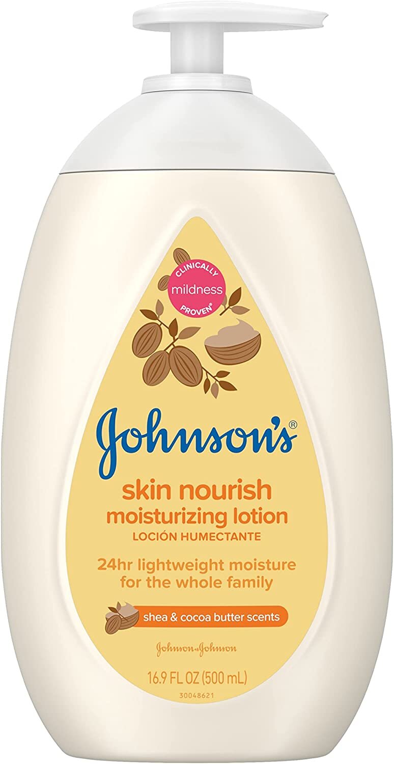 Johnson's Skin Nourish Moisturizing Baby Lotion with Shea & Cocoa Butter Scents - 16.9oz/12pk
