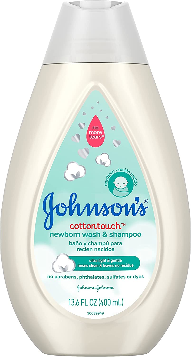 Johnson's Baby CottonTouch Newborn Body Wash & Shampoo for Sensitive Skin - 13.6oz/3pk