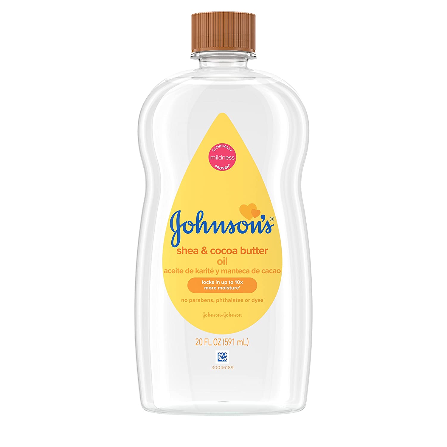 Johnson's Baby Oil with Shea & Cocoa Butter - 20oz/18pk