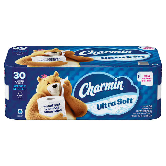 Charmin Ultra Soft Bath Tissues - 205ct/30pk