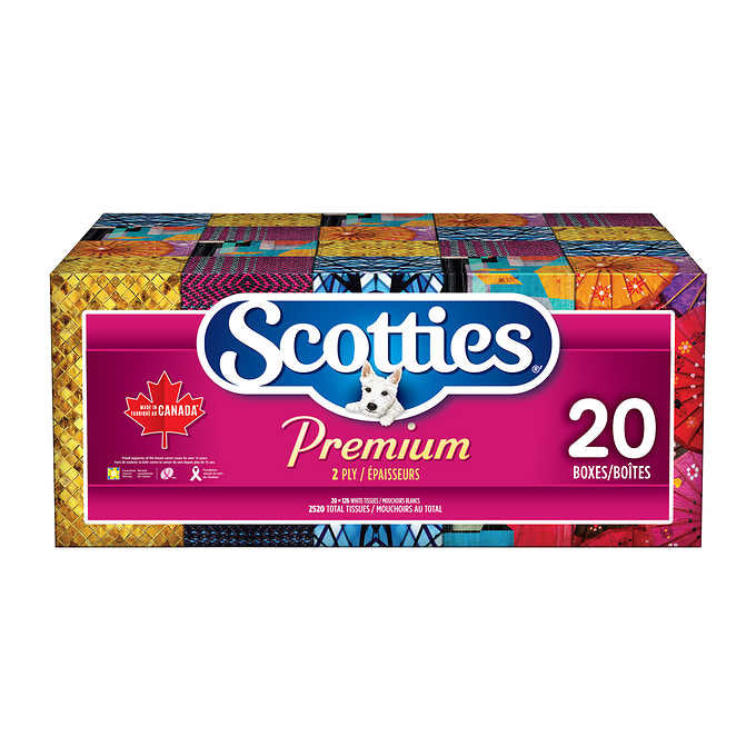 Scotties Premium 2 Ply Facial Tissues - 126ct/20pk