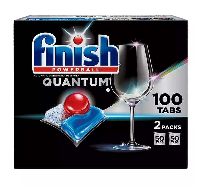 Finish Quantum Powerball Dishwasher Detergent Tablets - 100ct/2pk