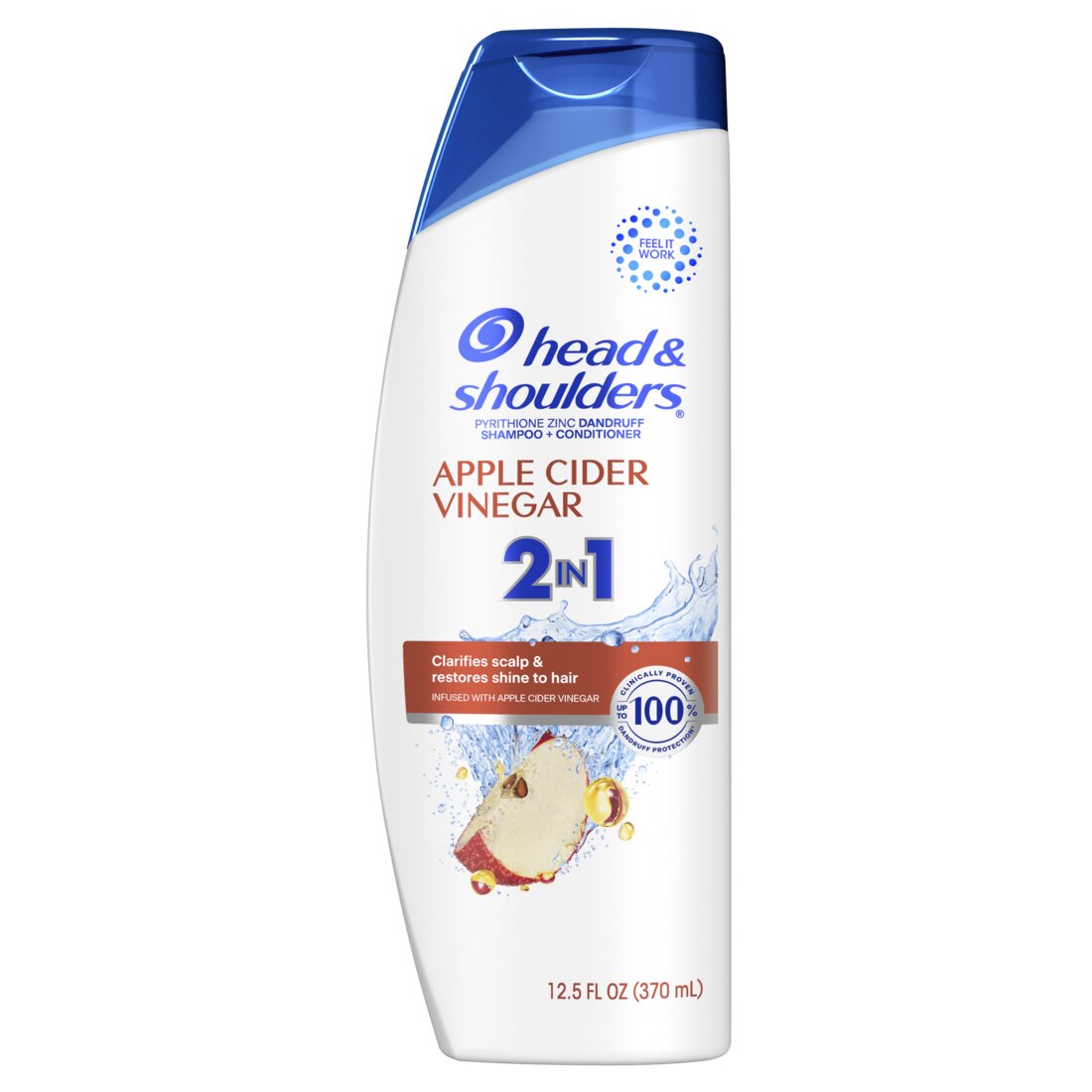 Head & Shoulders 2 in 1 Dandruff Shampoo and Conditioner Apple Cider Vinegar - 12.5oz/6pk