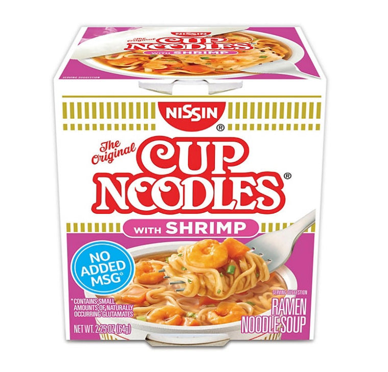 Nissin Shrimp Cup Noodles - 2.25oz/12pk