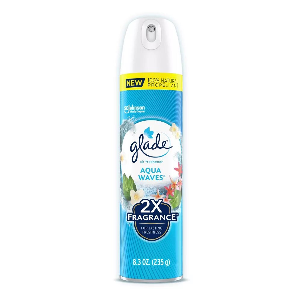 Glade Compressed Gas Aerosol - Aqua Waves - 8.3oz/6pk