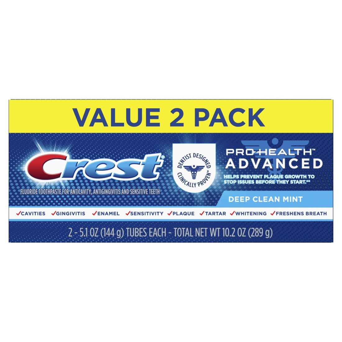 Crest Pro-Health Advanced Deep Clean Mint Toothpaste Twin Pack - 5.1oz/6pk