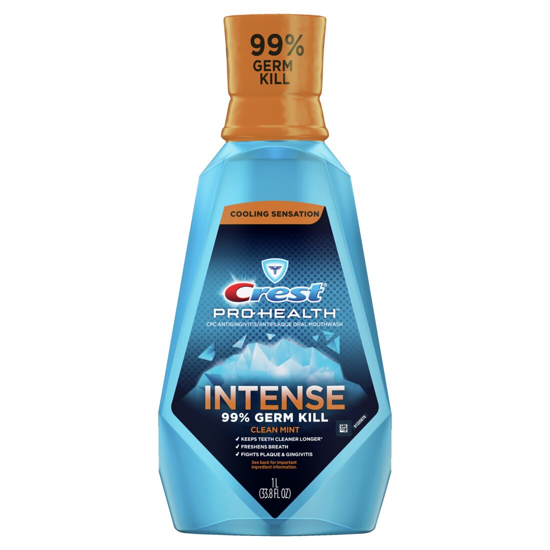 Crest Pro Health Intense Cooling Sensation Mouthwash Clean Mint - 33.8oz/6pk