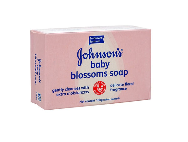 Johnson's Baby Soap Pink Blossoms - 3.5oz/100g/96pk