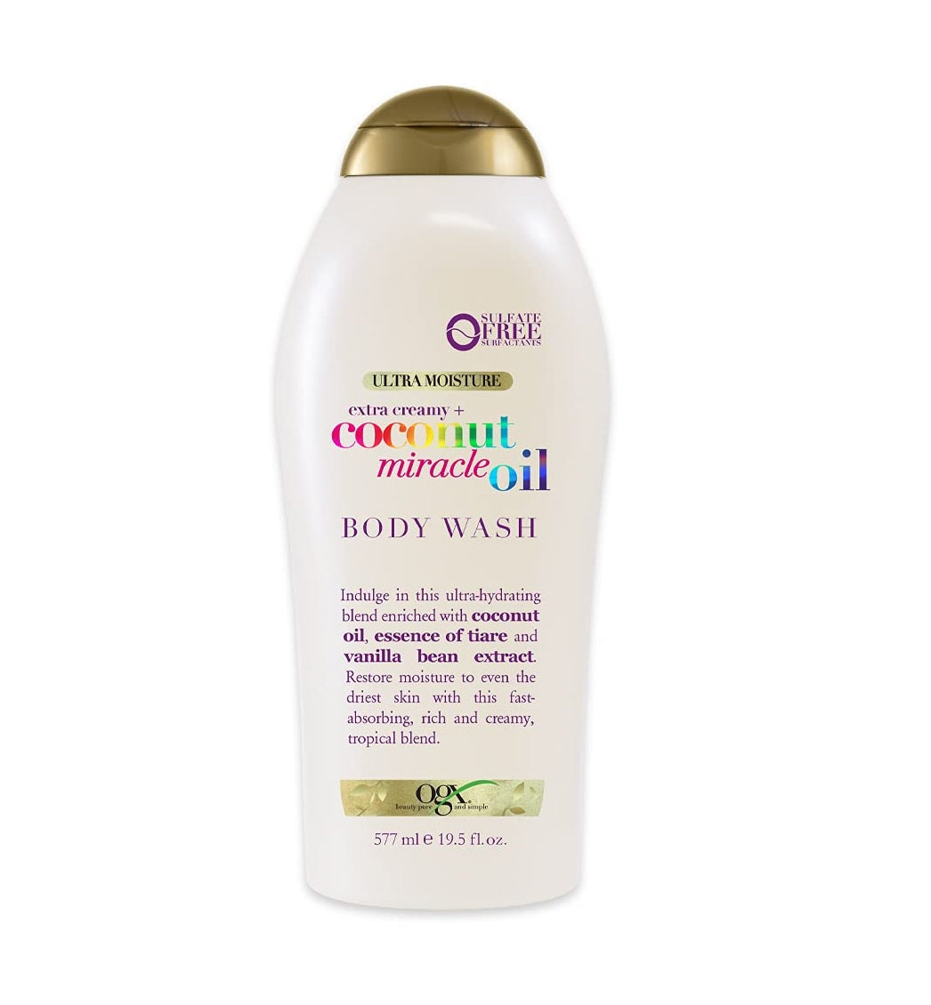 OGX Extra Creamy + Coconut Miracle Oil Body Wash Ultra Moisture - 19.5oz/4pk