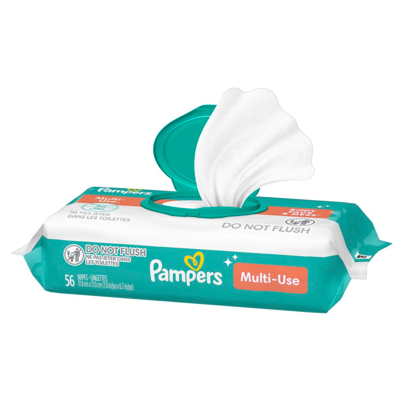Pampers Baby Wipes Multi-Use Fragrance Free 1X Pop-Top - 56ct/8pk
