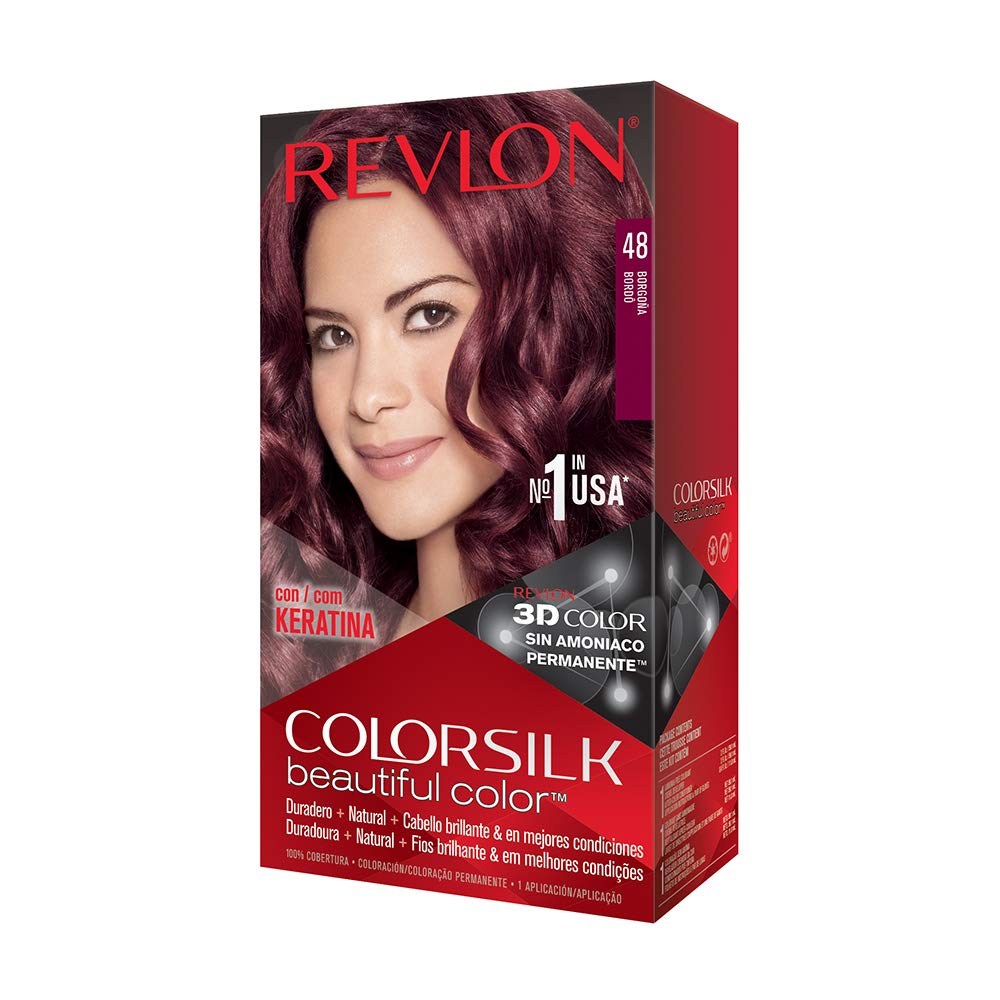Revlon Colorsilk Hair Color 48 Burgundy USA - 1ct/3PK