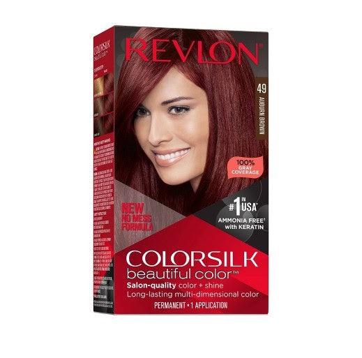 Revlon Colorsilk Hair Color USA #49 Auburn Brown - 1ct/3pk
